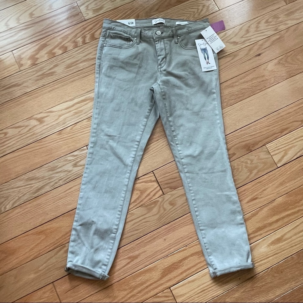 Jessica Simpson Rolled Crop Green Skinny Jeans